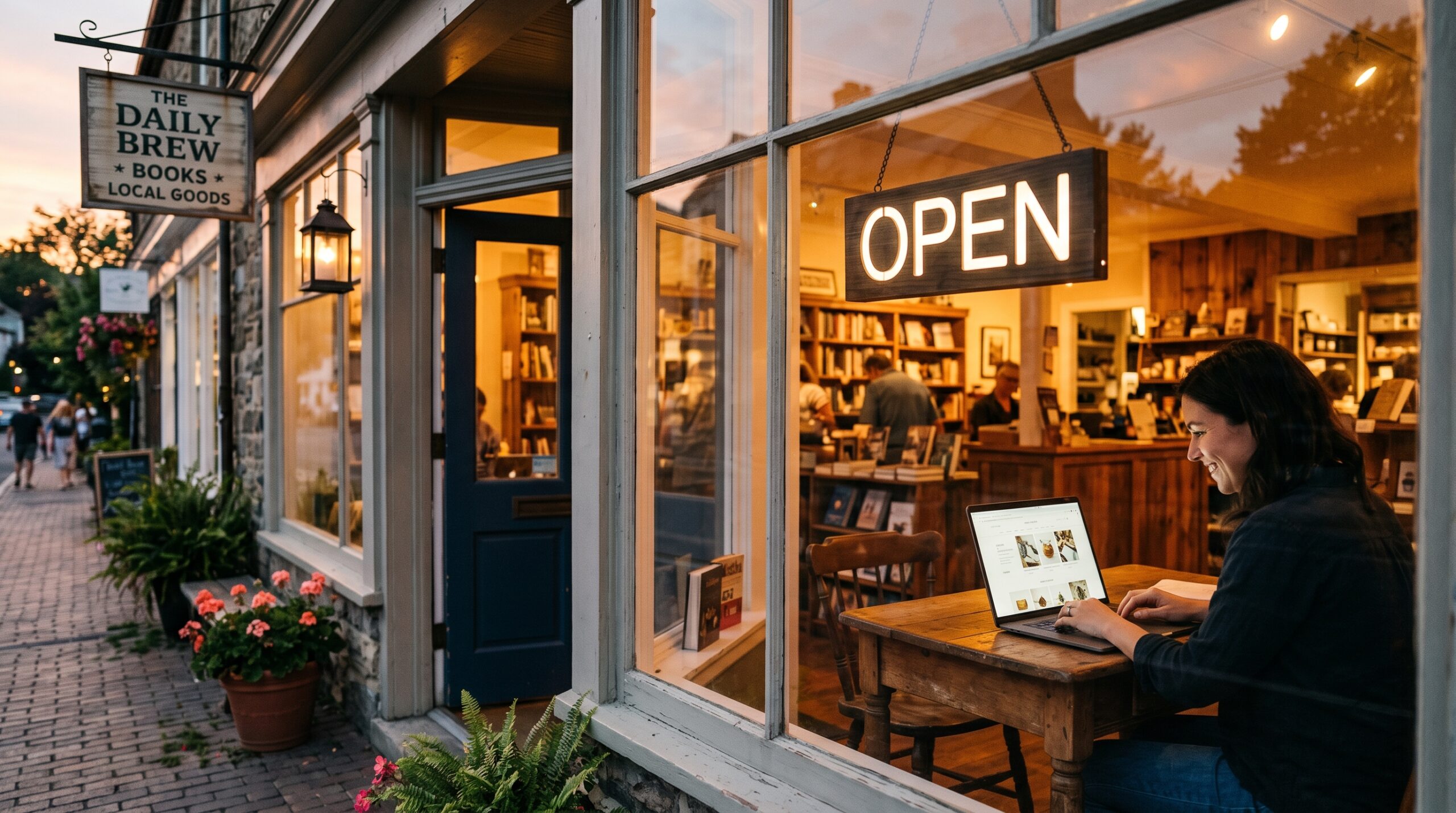Small business storefront choosing the right web platform