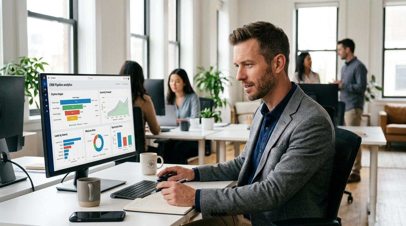 customer engagement platform automation notifications on tablet for small business owner