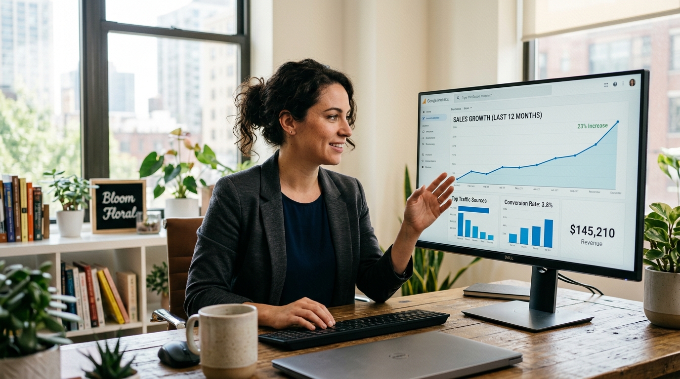 how to start an ecommerce business — ecommerce analytics growth dashboard