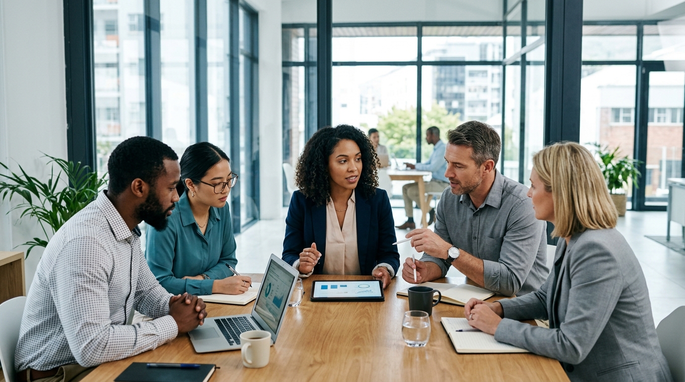 ai workflow automation strategy — business team reviewing automation results with Automated Sales Machine