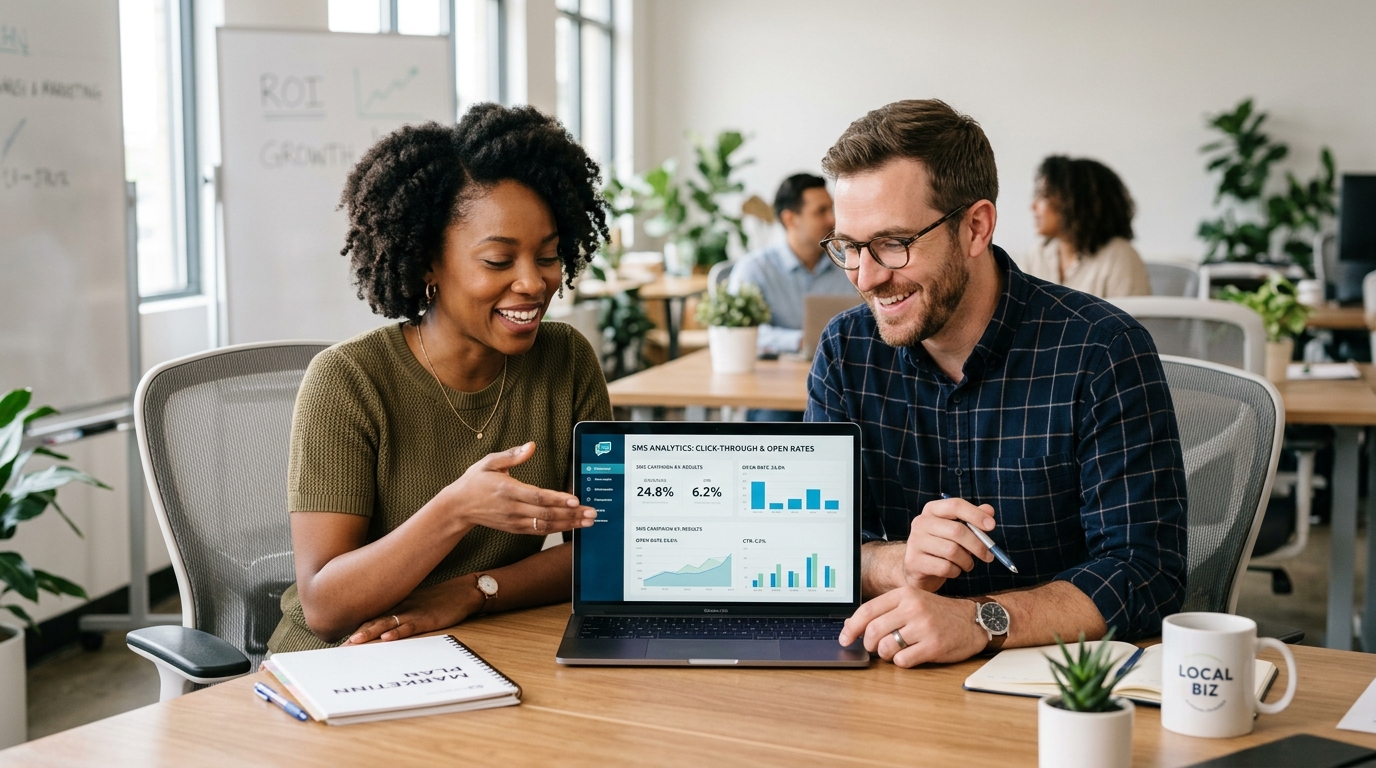 text message marketing for small business analytics dashboard team review - Automated Sales Machine