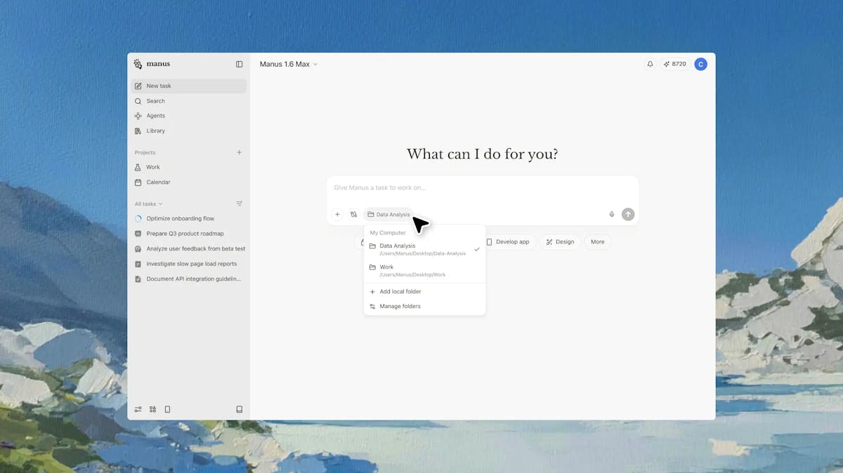 My Computer by Manus AI review - product workflow interface - Automated Sales Machine