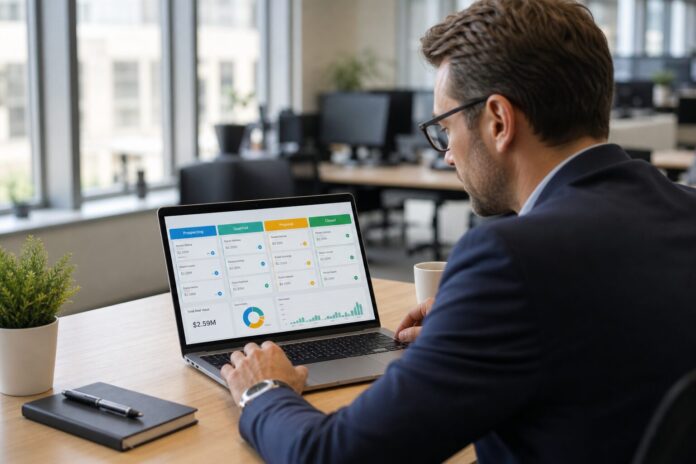 sales pipeline management software dashboard - Automated Sales Machine