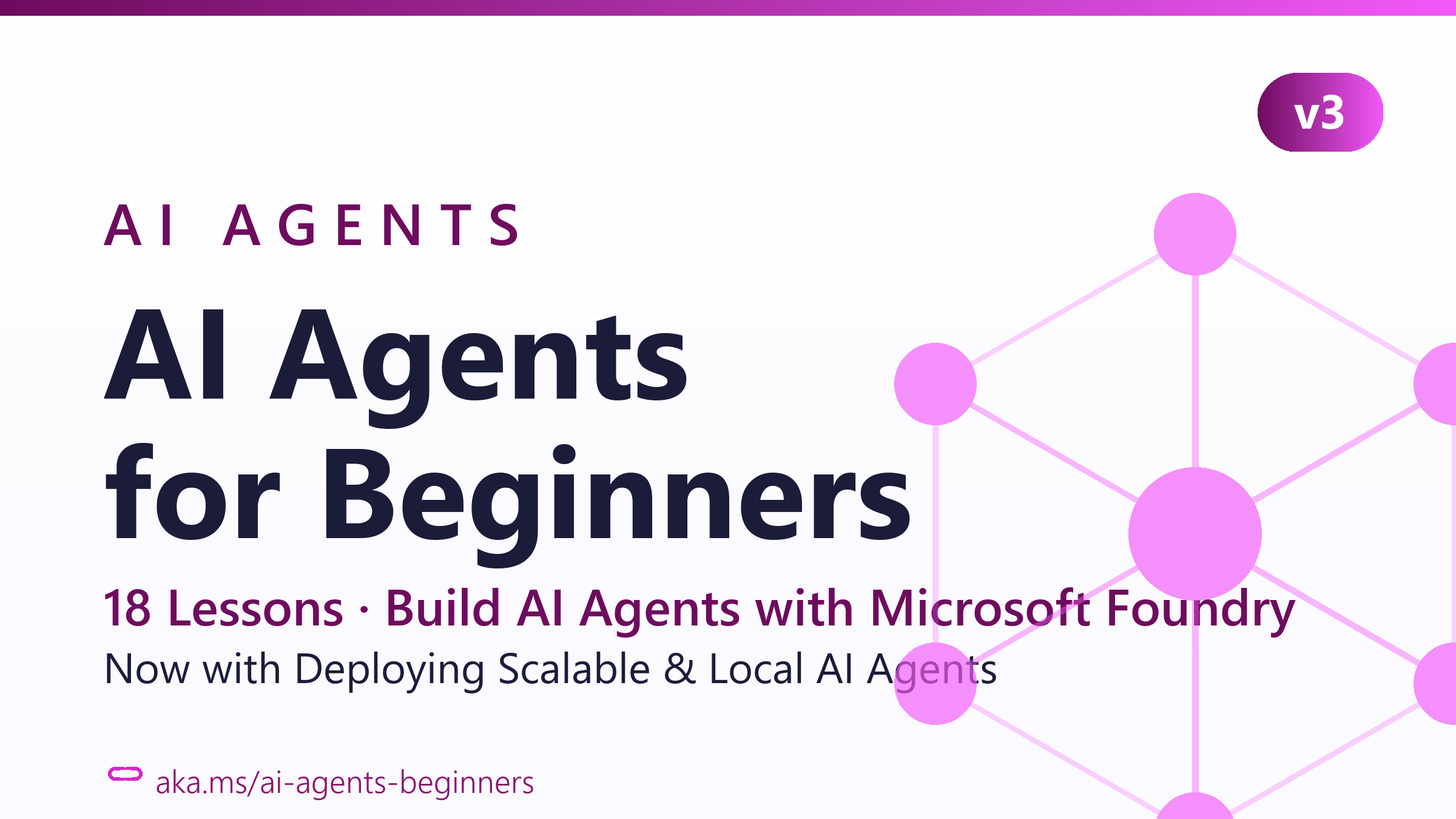 A screenshot of the AI Agents for Beginners curriculum on GitHub.