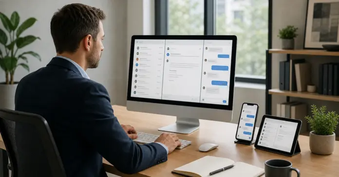 Customer communication management platform unifies business messaging across email, SMS, and chat channels - Automated Sales Machine