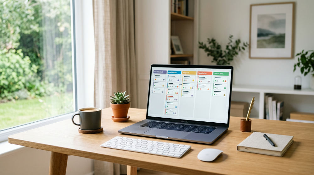 B2B sales management pipeline for a social media marketing agency.