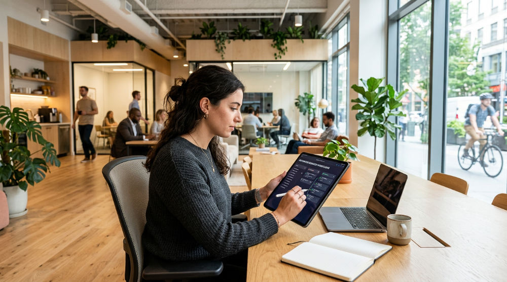 Managing AI agents and CRM workflows in a professional setting.