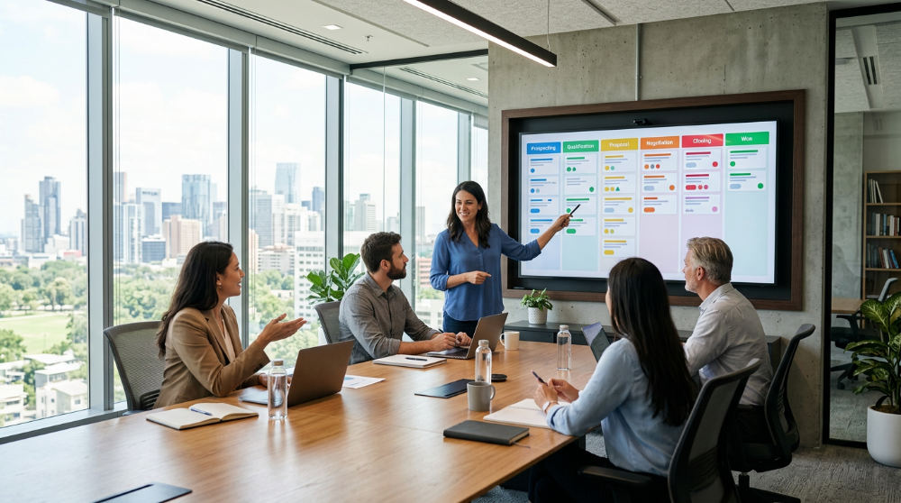 kanban board for automation sales tracking